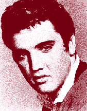 Young Elvis wearing eyeshadow