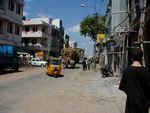 A Madurai street.  This one is uncharacteristically wide and clean.