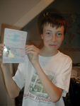 Dunc with his passport