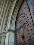 Romanesque door on the cathedral