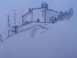 Tote's sketch of the church