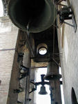 Bells at the top of Giralda, the cathedral's bell tower, once the minaret of the mosque on the same site before the reconquista