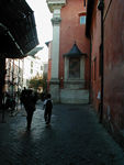 Walking in Trastevere, the area south of the Vatican