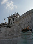 Vittorio Emmanuel and the eternal flame honoring Italian soldiers