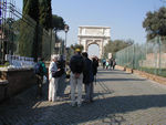 Heading into the Forum toward the Arch of Titus