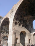 Part of the Basilica.  Completed by Constantine in 312 AD, the ceilings are 35 meters from the ground.  The head of the statue of Constantine that resided here is 2.6 meters tall.