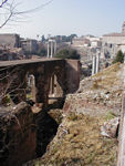 Looking the length of the Forum