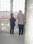 Maggie and Grandma in Giotto's Bell Tower.