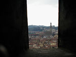 Duncan: It's the Palazzo Vecchio tower through one of the Dome's windows.