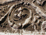 A carving on the church