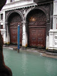Door to the Palace from the little canal.