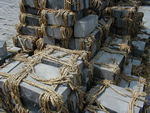 We were often impressed by Chinese packing materials.  (Big rolls of cable were covered with mats.)
