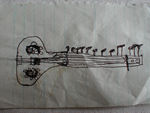 Maggie's drawing of a sitar.