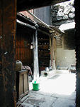 Courtyard with stove