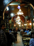 Fishawi's main item of decor? Large ornate mirrors