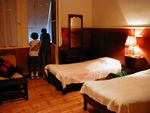 Room at Pensione Roma.  Rather dirty but big rooms and very cheap.