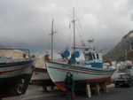 Fishing boat in Kamares harbor