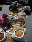 Seed and nut sellers along Chandi Chowk, the main street of Old Delhi