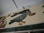 Painting in the Bird Hospital in the Jain Temple.  There were loads of pictures of bloody birds.