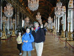 Hall of Mirrors.  Good decorating idea for this narrow room, just ask your grandmother