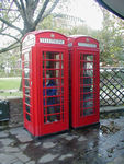 London phone booths outside