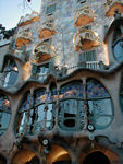 The Gaudi house during the day