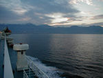 Dawn as we approach Greece