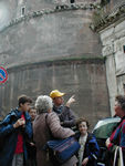 At the side of the Pantheon