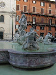 Some sea guys on one of the side fountains