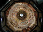 The dome, painted by Vasari and Zuccari.  