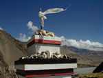 Shrine above town on the way to Muktinath