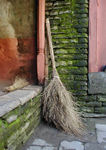 Broom at a teahouse