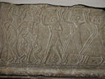 Relief of dancers.  We liked this because it was beautiful and because there was painted dripped on it.