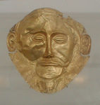 "Mask of Agammenon" from the Mycenean shaft tombs discovered by Schliemann