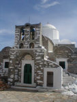 The front of the monastery's church