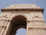 Although in pattern similar to a bazillion other arches, this one has a nice grace, despite its slightly unusual shape.  The Gate is inscribed with the names of the 85,000 Indian soldiers who died in WWI and Afghanistan.  