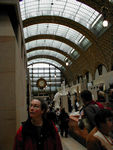The inside of Musee d.Orsay.  Can you tell it's an old train station?