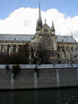 South side of Notre Dame and the Seine