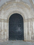 The Romanesque door to the 